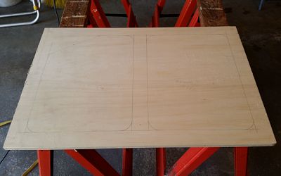 Plywood piece for the frame.