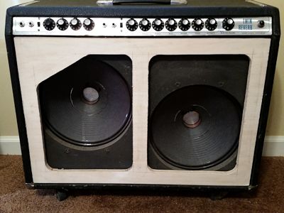 Plywood frame in the amplifier for test fit.