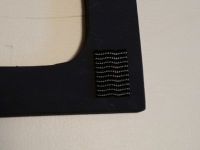 Velcro in all six locations.