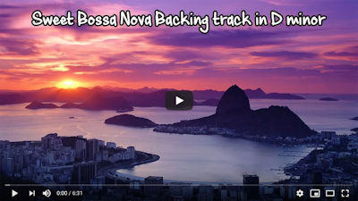Sweet Bossa Nova Backing Track in Dm. By Sebastien Zunino