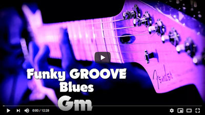 Funky Blues Backing Track for Guitar in G minor. By chusss Music