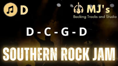 Southern Rock Backing Track in D. By MJ's Backing Tracks and Studio