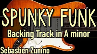 Spunky Funk Backing Track in A minor. By Sebastien Zunino