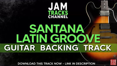 Santana Latin Groove - Guitar Backing Track (Gm Dorian). By JamTracksChannel