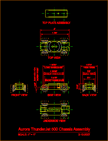 Aurora Thunderjet Chassis