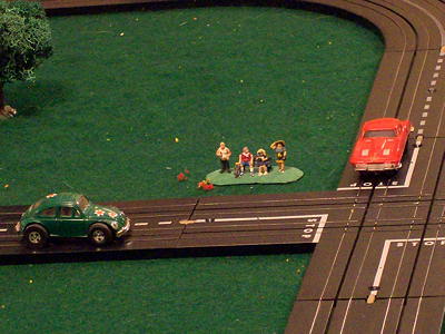 Volkswagen Beetle and Corvette