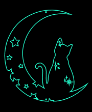 Cat in the Moon