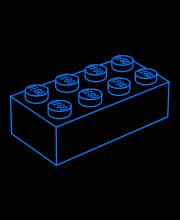 Blue Logo Block