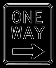 One Way Sign