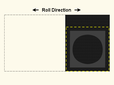 Area of grille cloth to cut.