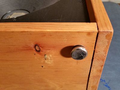 Speaker cabinet foot.