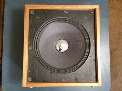 Lines drawn in the cabinet.