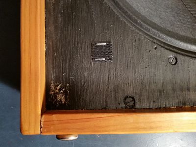 Velcro stapled to plywood.