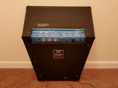 Back of the amplifier and control panel.