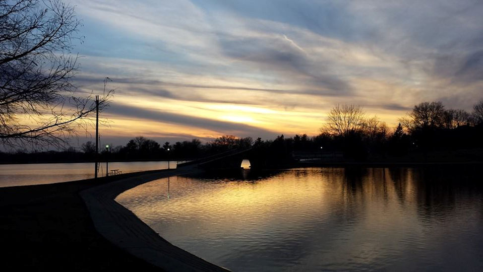 Sunset at Miller Park. By Zack Campbell