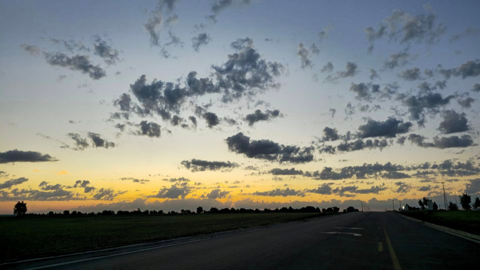 Cloudy Sunrise. By Zack Campbell
