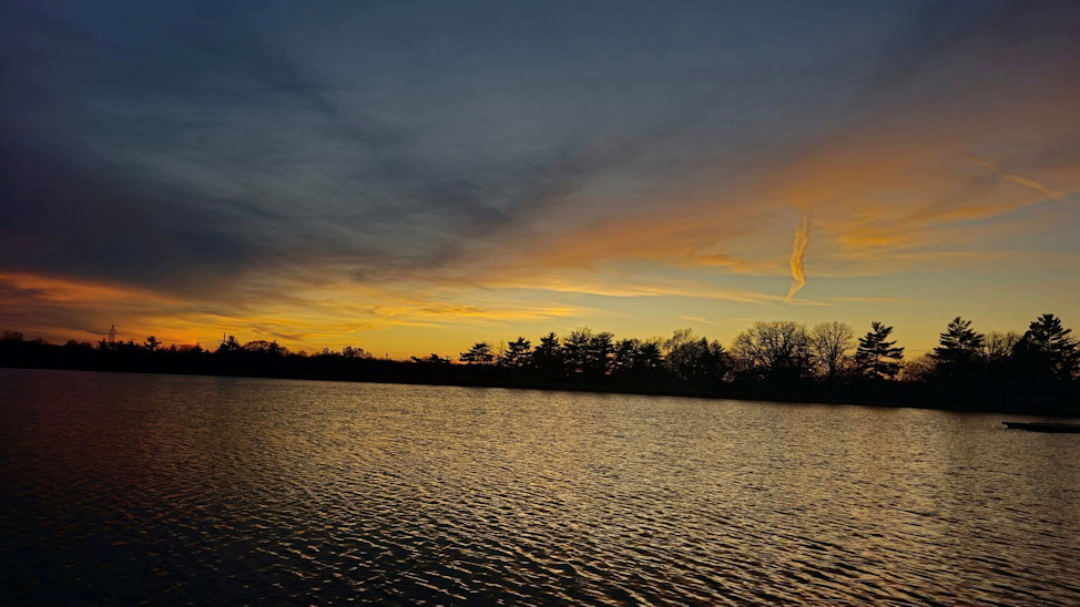 Sunset at Miller Park Lake. By Zack Campbell