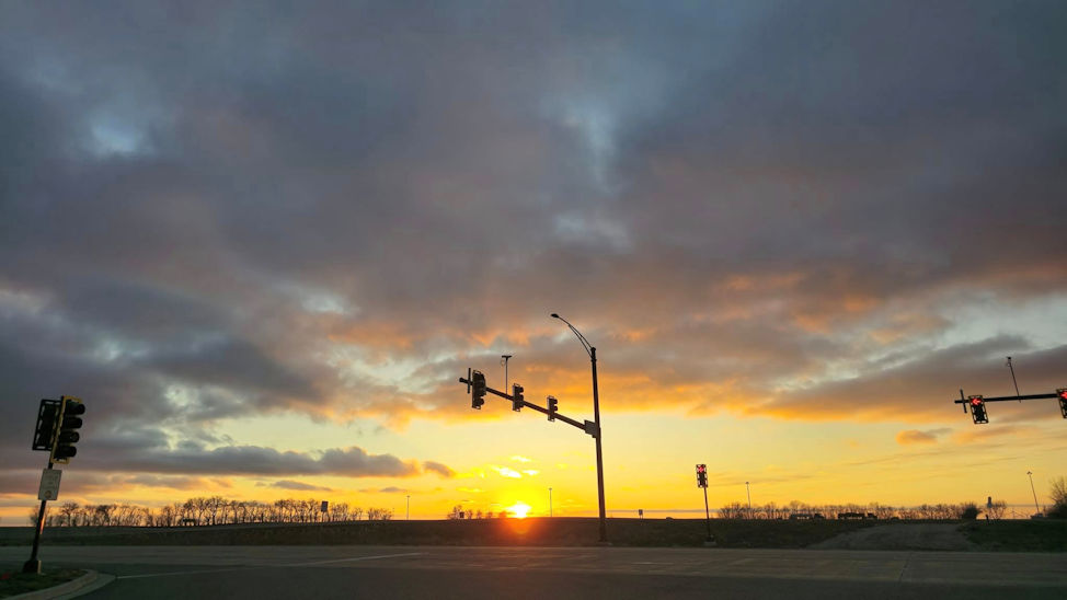 Roadway Sunset. By Zack Campbell