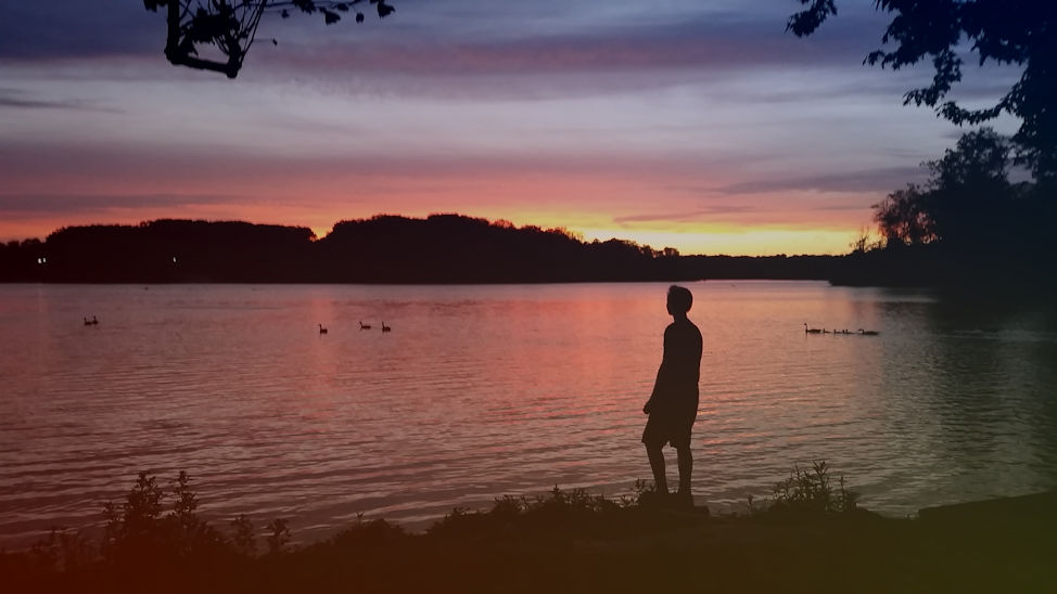 Moraine View State Park Sunset. By Zack Campbell