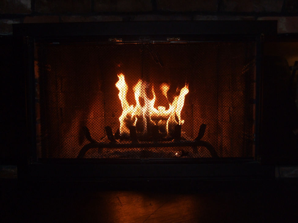Warm Fireplace. By Zack Campbell