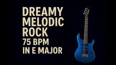 Rock Guitar Backing Track in E Major | Jam Track 75 BPM. By Guitar_Xyz